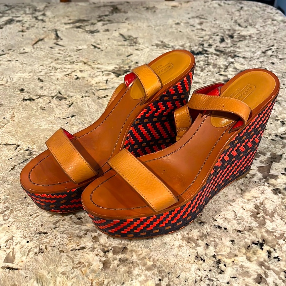 Coach leather shoe